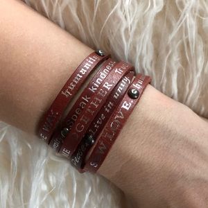 Leather wrap bracelet